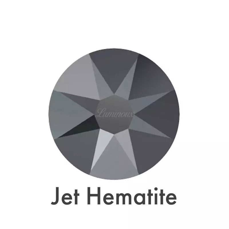JET HEMATITE - Luminoux© - Flatback Hotfix HF