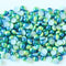 Half Round Flatback Resin Pearl - RAINBOW BLUE GREEN P79