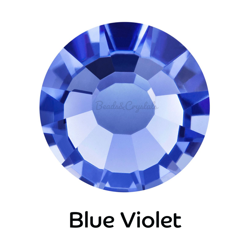 BLUE VIOLET - Preciosa Flatback -  NON HOTFIX