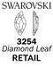 Swarovski Sew on - DIAMOND LEAF 3254 - RETAIL