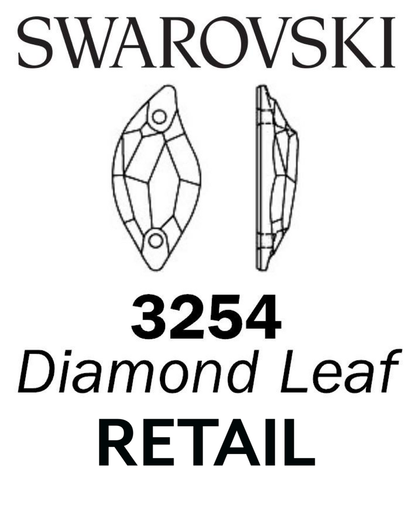 Swarovski Sew on - DIAMOND LEAF 3254 - RETAIL