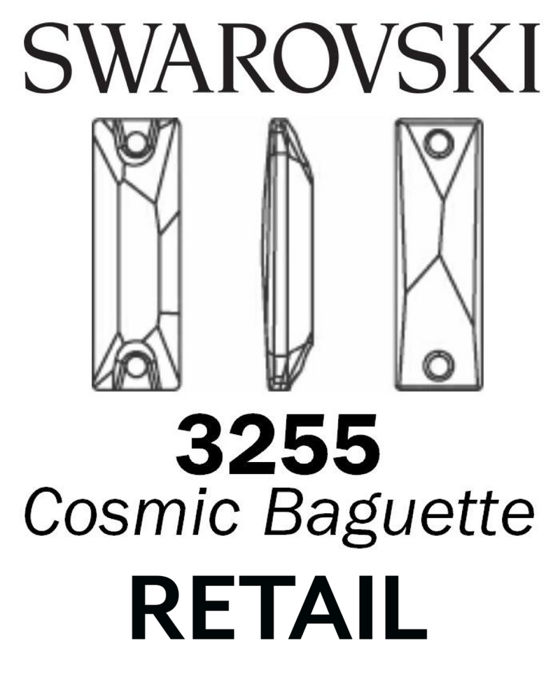 Swarovski Sew on - COSMIC BAGUETTE 3255 RETAIL