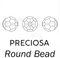 CRYSTAL AB - Preciosa® Round Simple Bead