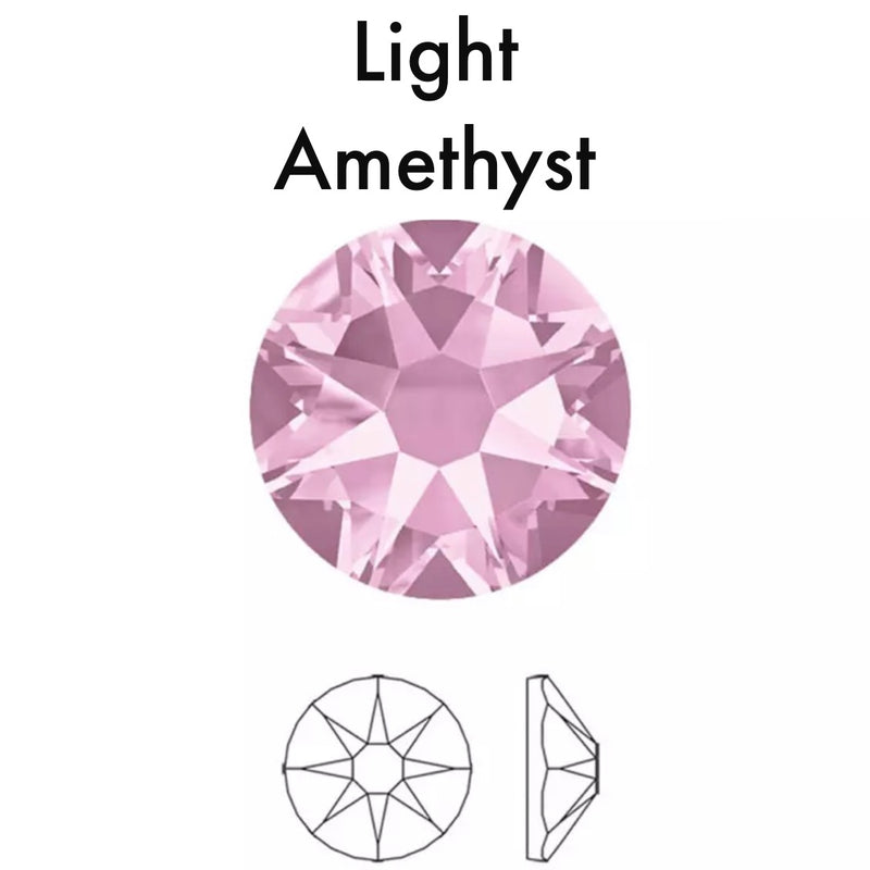 LIGHT AMETHYST - Luminoux© - Flatback Hotfix HF