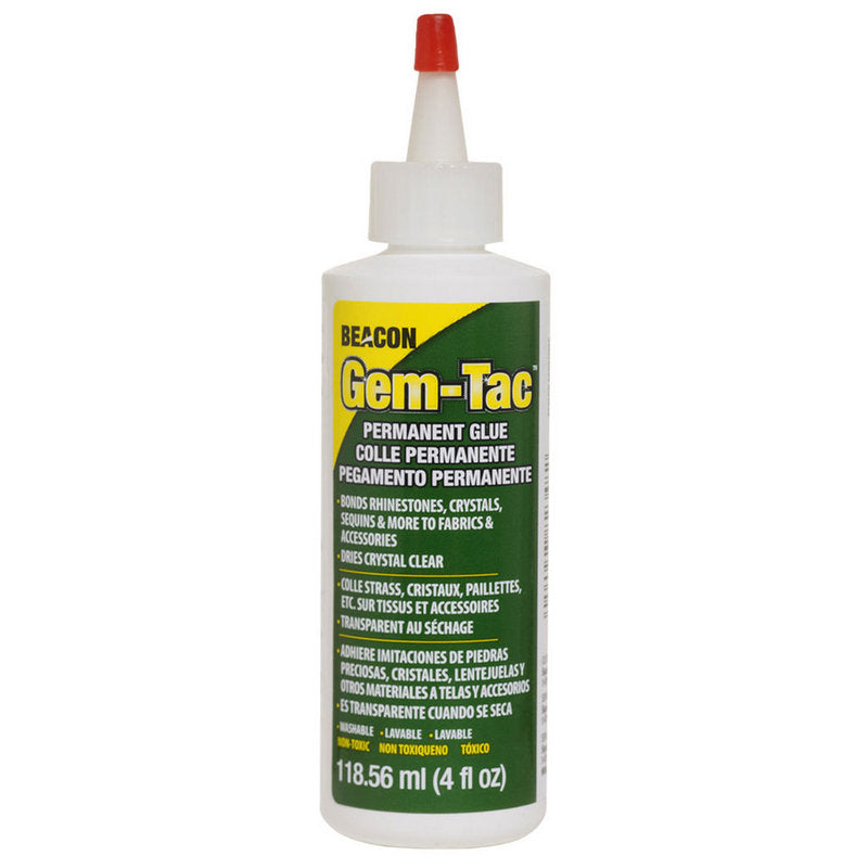 Gem-Tac Permanent Adhesive 4 oz (non toxic)