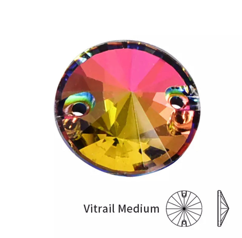 VITRAIL MEDIUM - Luminoux Rivoli Flatback Sew-on 2H