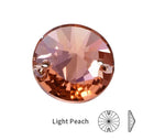 LIGHT PEACH - Luminoux Rivoli Flatback Sew-on 2H