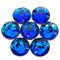 BERMUDA BLUE - Luminoux Rivoli Flatback Sew-on 2H