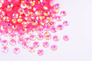 Jelly Resin No-Hotfix Flatback Crystals - CLEAR DARK ROSE AB