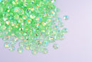 Jelly Resin No-Hotfix Flatback Crystals - CLEAR LIGHT PERIDOT AB