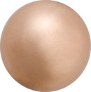 Preciosa - Pearl - BRONZE - Button Pearl 1/2H half drilled