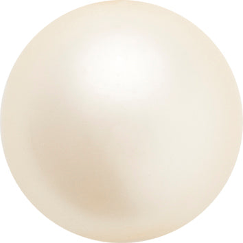 Preciosa - Pearl - CREAM - Button Pearl 1/2H half drilled