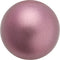 Preciosa - Pearl - LIGHT BURGUNDY - Button Pearl 1/2H half drilled