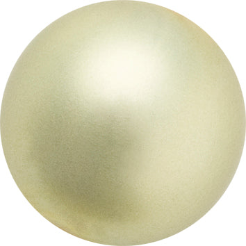 Preciosa - Pearl - LIGHT GREEN - Button Pearl 1/2H half drilled