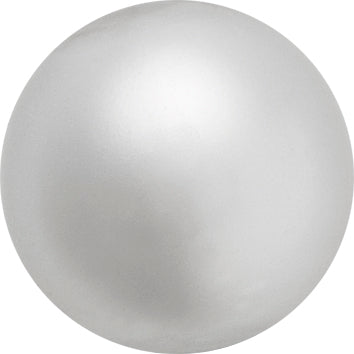 Preciosa - Pearl - LIGHT GREY - Button Pearl 1/2H half drilled