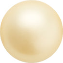 Preciosa - Pearl - VANILLA - Button Pearl 1/2H half drilled