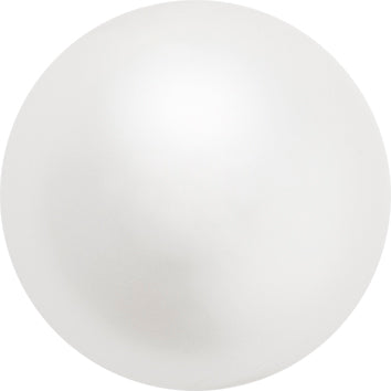 Preciosa - Pearl - WHITE - Button Pearl 1/2H half drilled